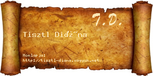 Tisztl Diána névjegykártya